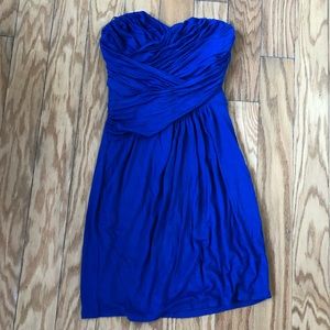 Blue Strapless Dress